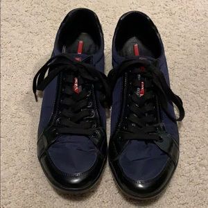Prada Men’s Leather & Nylon Sneakers